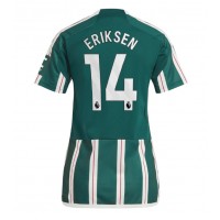 Billiga Manchester United Christian Eriksen #14 Borta fotbollskläder Dam 2023-24 Kortärmad